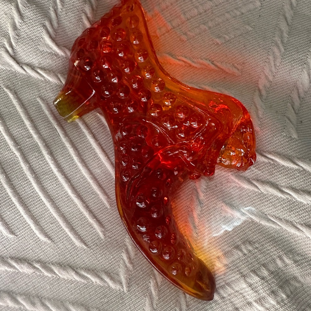 Fenton Hobnail glass slipper antique vintage - Picture 2 of 6